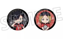 【中古】バッジ・ビンズ 黒尾鉄朗＆孤爪研磨 缶バッジセット 「ハイキュー!!」