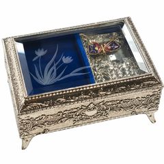 SANKYO オルゴール付き宝石箱 ジュエリーボックス 昭和レトロ