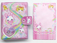 【中古】文房具その他 集合 シャカシャカカプセルシールバインダー 「フワフワらびちゃん」