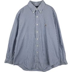 古着 ラルフローレン Ralph Lauren YARMOUTH 長袖 ボタンダウンストライプシャツ メンズL相当/eaa677942