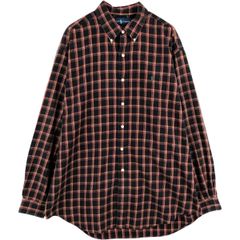 古着 ラルフローレン Ralph Lauren BLAKE 長袖 ボタンダウンチェックシャツ メンズL相当/eaa676745