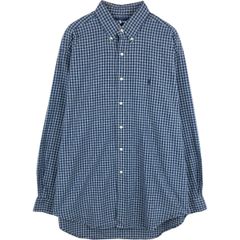 古着 ラルフローレン Ralph Lauren BLAKE 長袖 ボタンダウンチェックシャツ メンズL相当/eaa676749