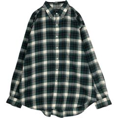 古着 ラルフローレン Ralph Lauren BLAIRE 長袖 ボタンダウン ライトネルチェックシャツ メンズXL相当/eaa677096