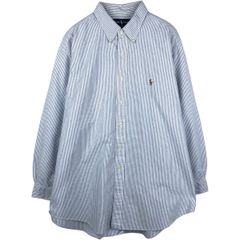 古着 ラルフローレン Ralph Lauren YARMOUTH 長袖 ボタンダウンストライプシャツ メンズXL相当/eaa676700