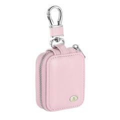 【新品】 uxcell イヤホンケース イヤバッドケース PUレザー製ジッパー付き小型収納ケース メッシュポケット付き/有線イヤホン用 ピンク 0