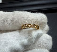 K18 18金 ダイヤリング 2号 1.5g D0.12ct 指輪 ピンキーリング ネックレスヘッド