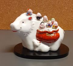 瀬戸焼「七福神乗せ」猪🐗　イノシシ　干支
