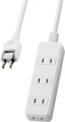 【在庫セール】エレコム 電源タップ ほこり防止シャッター付き 配線しやすい180°スイングプラグ 4個口 2m ホワイト T-ST02-22420WH