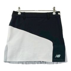サイズ：1 NEW BALANCE GOLF ニューバランス  インナー付 プリーツ切替スカート ブラック ホワイト系 [240101793796] ゴルフウェア レディース ストスト