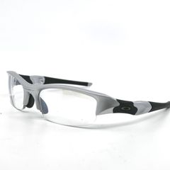 オークリー　OAKLEY　FLAK JACKET　フラックジャケット　サングラス　シルバー×ブラック　度無し