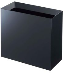 山崎実業(Yamazaki) トラッシュカン ワイド ブラック 約W36×D16×H33cm タワー tower ゴミ箱 角型 4495