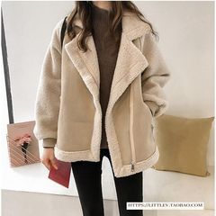 人気商品 ボアジャケット ブルゾン レディース 韓国 ボアブルゾン ボアコート アウター あったか ボリューム レディース