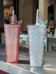 【新品未使用】美品 スターバックス STARBUCKS ロゴコールドカップタンブラー バンピスター スタバ タンブラー スターバックス 710ml 2色選択 