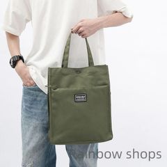 【新品未使用】トートバッグ メンズ レディース バッグ 縦型 男女兼用 肩掛け 手提げ 多機能収納バッグ 軽量 撥水加工 収納ポケット 軽量 おしゃれ 大容量 お買い物バック 持ち運び 便利 通勤 シンプル エコバックカジュアル 