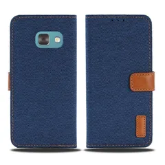 【新品】 【Viesa】デニム ケース 手帳型 互換性 Galaxy Feel/docomo SC-04J 対応 Samsung 手帳ケース (ダークブルー) 全面保護 ベストデニム材料 カード収納ポケット 横置きスタンド機能 スマホケース サムスン ギャ 0