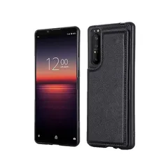【新品】 【 Antimam 】対応Xperia 1 III/docomo SO-51B/au SOG03用 ケース 手帳型 財布型 新型 全面保護 耐衝撃 擦り傷防止 軽量 落下保護 手帳型 ケース (ブラック)ソニー エクスペリア1iii 高級 PU革 1