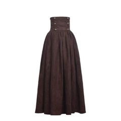 【新品】 [BLESSUME] レ―ディズ ゴシック ロリータ パンクスタイル ハイウエスト スカート (XL, Brown)