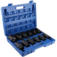 ★新品★インパクト ソケット、12個 3/4in 耐久性ドライブディープインパクトソケットセット[24~41mm] クロームバナジウムスチールプロフェッショナルインパクトソケット、収納ケース付き? a0f8e1a6