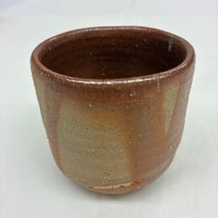 ke1013-16 Gs 備前焼 見附文雄 フリーカップ 木箱入り