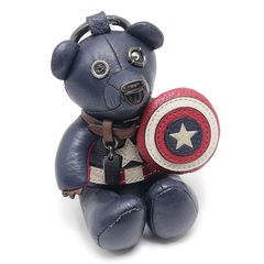 COACH×MARVEL コラボ キャプテンアメリカ テディベアバッグチャーム
