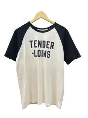 TENDERLOIN (テンダーロイン) RAGLAN SLEEVE T-SHIRTS ラグラン Tシャツ L相当 ブラック×ホワイト メンズ/025