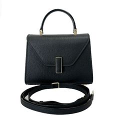 ヴァレクストラ Valextra ISIDE MICRO イジィデ マイクロ 2WAY ハンド ショルダー バッグ WBES0022028LOC99 黒ブラック ブランド古着ベクトル 中古☆AA▲■260712