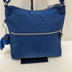 9984　Kipling キプリング　ショルダーバッグ　ブルー　チャーム付き　軽量　レディース　小さめ　ミニ