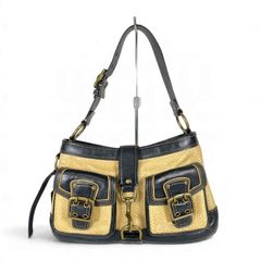 COACH コーチ ワンショルダーバッグ レガシー ストロー ホーボー M05K-105