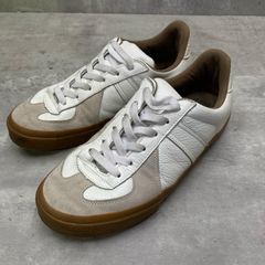 ▽ REPRODUCTION OF FOUND リプロダクションオブファウンド ジャーマントレーナー スニーカー ローカット 42 白 ■■ メンズ