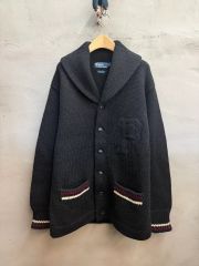 POLO RALPH LAUREN ブラック ヘビー カーディガン