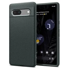 Spigen Pixel 7a ケース リキッド・エアー (アビス・グリーン)