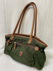 【中古】Felisi ﾌｪﾘｰｼﾞ ﾅｲﾛﾝ×ﾚｻﾞｰ ﾄｰﾄﾊﾞｯｸﾞ F00102 ｶｰｷ  991939610