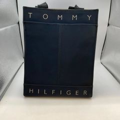 【中古】TOMMY HILFIGER トートバッグ Y2K ネイビー