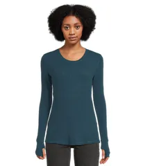 モッドドック レディース トップス シャツ クルーネック Mododoc Long Sleeve Withumbhole Crewneck Tee Fantasea