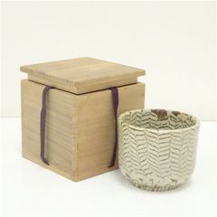 練込茶碗（保護箱）  茶道 抹茶 おしゃれ 抹茶茶碗 抹茶碗 和食器 レトロ 茶器 骨董 茶わん 茶会 茶の湯