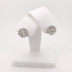 タサキ TASAKI 2way ピアス K18WG ダイヤモンド 計0.32ct【中古】