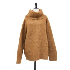 JUNYA WATANABE COMME des GARCONS ジュンヤワタナベ 꼼데가르송 ニット ブラウン S 24秋冬 ウール オーバーサイズ タートル JN-N006 プルオーバー 長袖 トップス セーター 日本製 レディース 중고