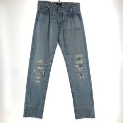 【中古品】 LEVI'S リーバイス BLUETAB 1980 501 DENIM PANTS デニムパンツ LIGHT BLUE ※裾カットあり 【156-261013-io-15-fuzh】