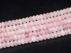 g3-78G　　今月の43％OFF ローズクォーツ 紅水晶 8mm×5mm ボタンカット ソロバンカット 1連38cm 通し針、解説書、1ｍゴム付き 送料無料 天然石 パワーストーン