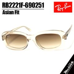Ray-Ban レイバン サングラス RB2221F-690251-55 55サイズ RITUAL リチュアル アジアンフィット トランスペアレントヌード クリアグラデーションブラウン
