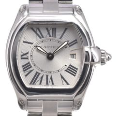 カルティエ CARTIER W62016V3 ロードスター SM シルバー クォーツ レディース 良品 内箱付き 腕時計 M#150860
