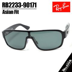 Ray-Ban レイバン サングラス RB2233-90171-29 一眼タイプ ブラック アジアンフィット ダークグリーン
