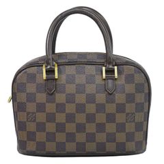 本物 ルイヴィトン LOUIS VUITTON LV サリア ミニ ダミエ エベヌ ハンドバッグ ブラウン N51286 Sarria Mini ビトン バッグ 中古・