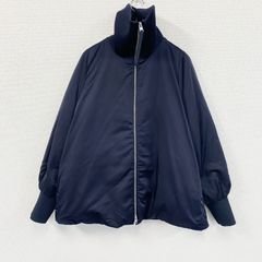 COS　コス　ハイネックジップアップダウンジャケット　ブルゾン　紺　ネイビー　Mサイズ　古着