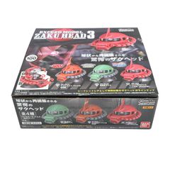 BANDAI EXCEED MODEL ZAKU HEAD 3 機動戦士ガンダム ザクⅡ シャア専用 黒い三連星クリア含む 1個欠品 計9個セット カプセルフィギュア