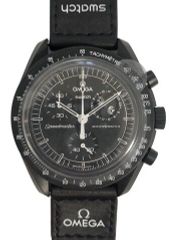 新品未使用 オメガ 腕時計 SO33B700 スウォッチ Snoopy×OMEGA×Swatch Peanuts ピーナツ ピーナッツ スヌーピー バイオセラミック ムーンスウォッチ ミッショントゥ ザ ムーンフェイズ ブラック ムーンスウォッチ  国内正規品