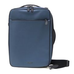 コーチ COACH リュック グラハム コンバーチブル バックパック カラーブロック 3WAY C6876 ブルー系 レザー