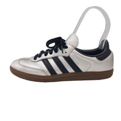 アディダスオリジナルス adidas originals サンバ Samba OG スニーカー シューズ 23.5cm シルバー色 黒 ブラック JI4218 /AN