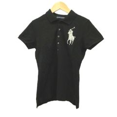 ラルフローレン RALPH LAUREN ポロシャツ M ビッグポニー 黒 ブラック /MD ■ECD009