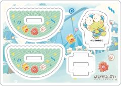 【中古】アクリルスタンド・アクリルパネル 10.けろけろけろっぴ(グラフアートイラスト) ゆらゆらアクリルスタンド 「はぴだんぶい」